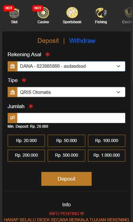 cara deposit APK Freechip Share Slot